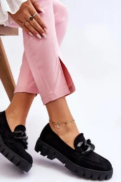 Mokasyny Na Platformie|Mokasyny Damskie Zamszowe></noscript>Buty damskie Vinceza Damskie Zamszowe Mokasyny Na Platformie Czarne Bennett