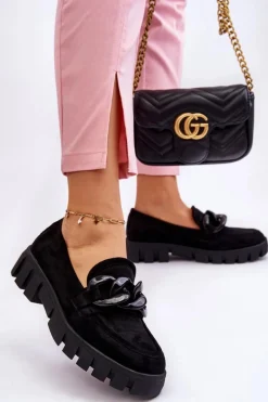 Mokasyny Na Platformie|Mokasyny Damskie Zamszowe></noscript>Buty damskie Vinceza Damskie Zamszowe Mokasyny Na Platformie Czarne Bennett