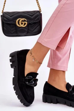 Mokasyny Na Platformie|Mokasyny Damskie Zamszowe></noscript>Buty damskie Vinceza Damskie Zamszowe Mokasyny Na Platformie Czarne Bennett