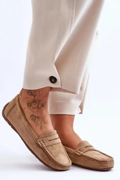 Clearance Damskie Zamszowe Mokasyny Brązowe Lenvie Damskie Loafersy Damskie|Mokasyny Damskie Zamszowe