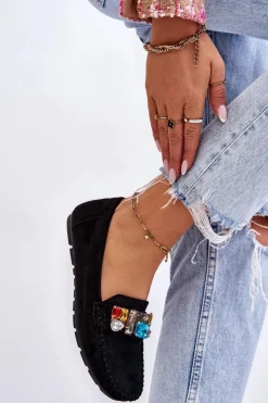 Loafersy Damskie|Mokasyny Damskie Zamszowe><noscript><img width=