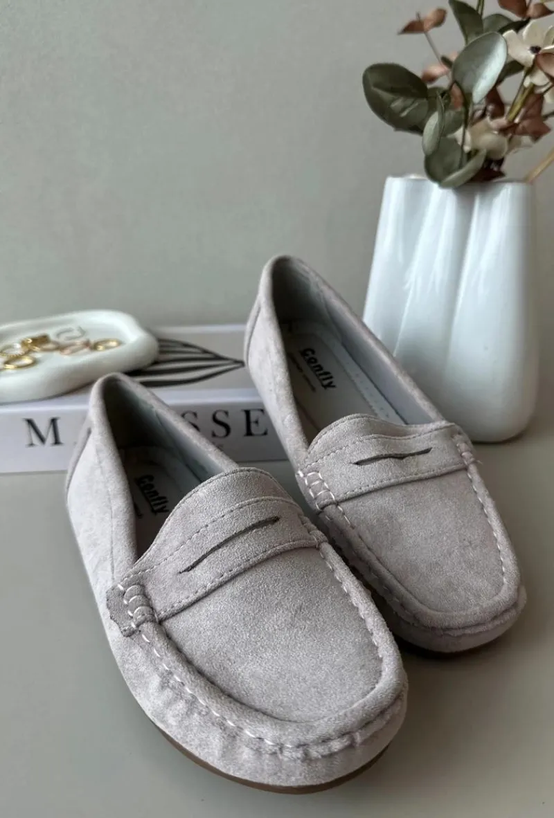 Loafersy Damskie|Mokasyny Damskie Zamszowe>Boto Damskie Zamszowe Mokasyny Fioletowe Lenvie Fioletowy