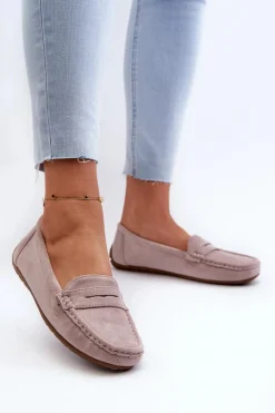 Loafersy Damskie|Mokasyny Damskie Zamszowe><noscript><img width=