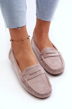Loafersy Damskie|Mokasyny Damskie Zamszowe><noscript><img width=