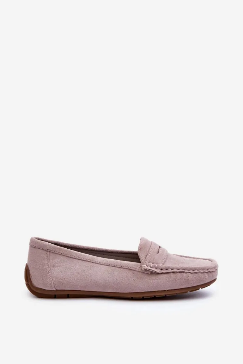 Loafersy Damskie|Mokasyny Damskie Zamszowe>Boto Damskie Zamszowe Mokasyny Fioletowe Lenvie Fioletowy