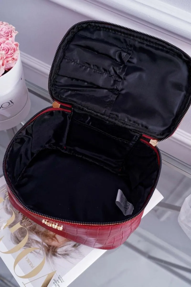 Duża Damska Kosmetyczka Czerwona NCOS-I0331-C005 Damskie Torebki Nobo|Kosmetyczki Damskie