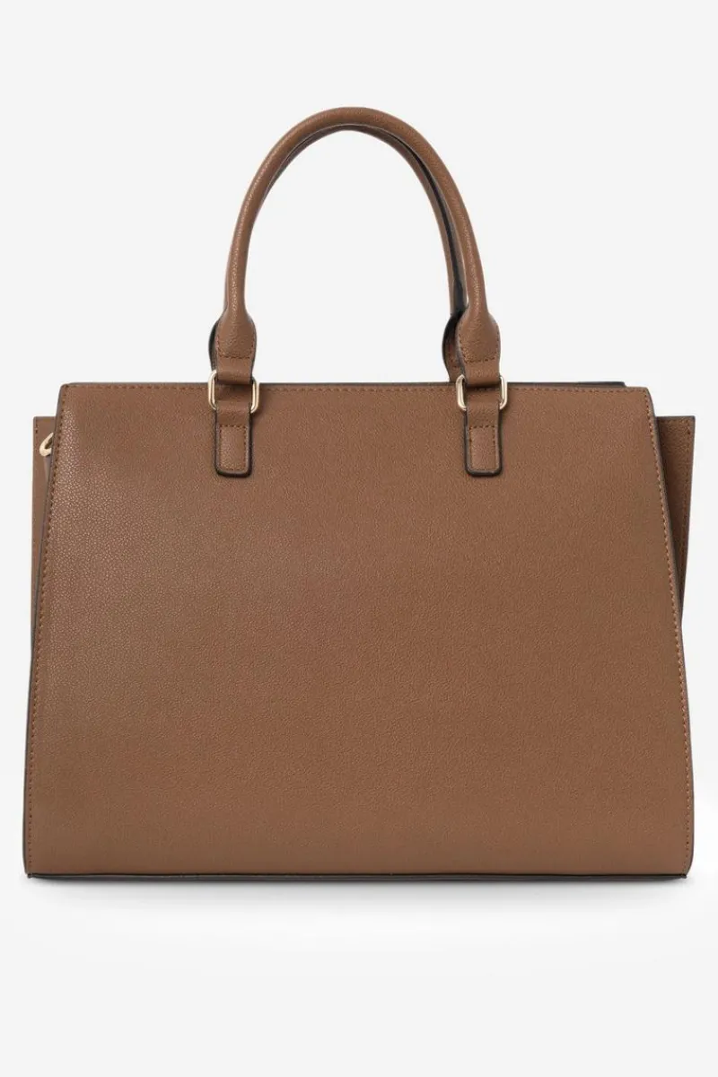 New Nobo Duża Klasyczna Torebka R1710-C017 Karmelowo-Brązowa