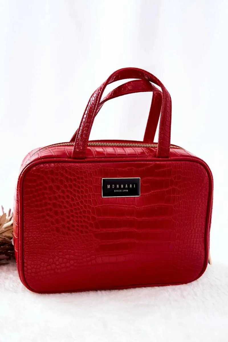 Online Monnari Duża Kosmetyczka CSM0080-005 Czerwona