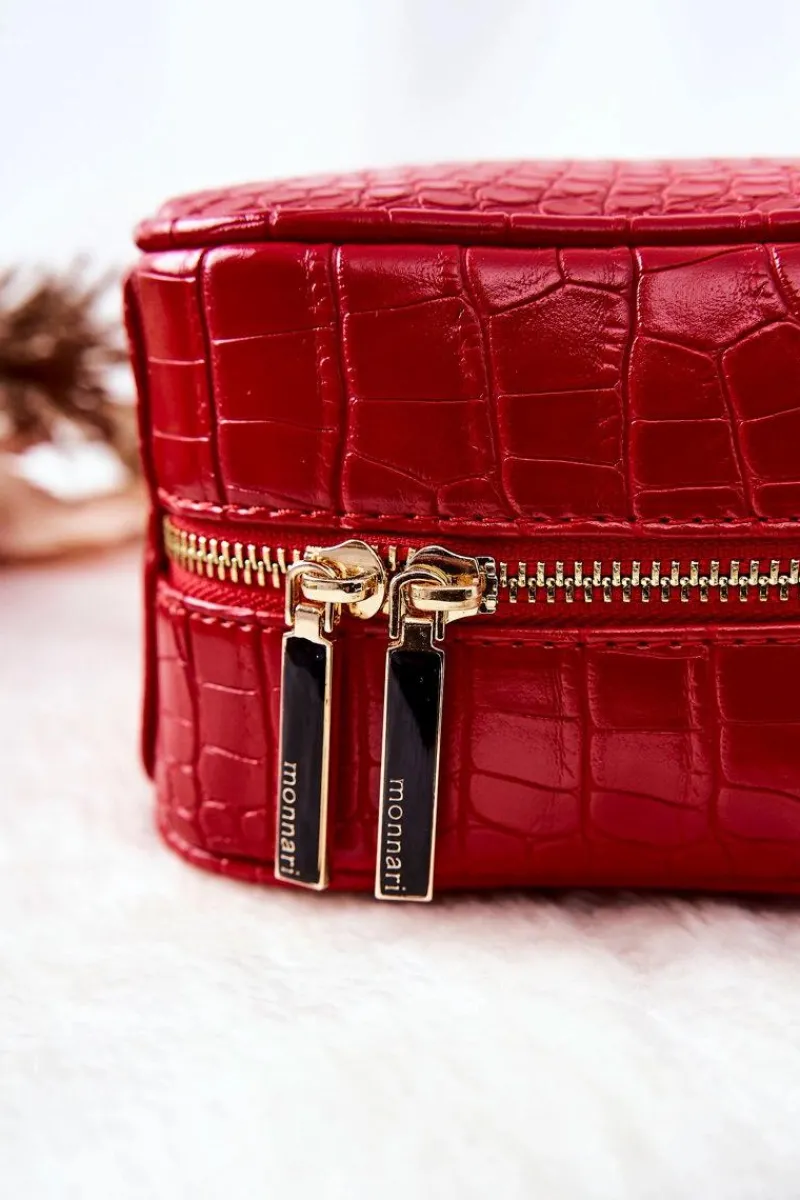 Online Monnari Duża Kosmetyczka CSM0080-005 Czerwona