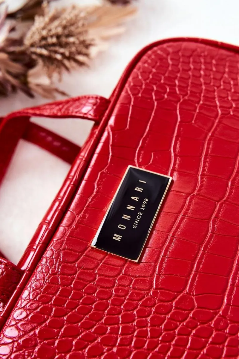 Online Monnari Duża Kosmetyczka CSM0080-005 Czerwona