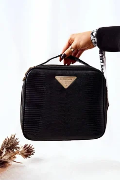 Clearance Monnari Duża Kosmetyczka CSM0040-M20 Czarna