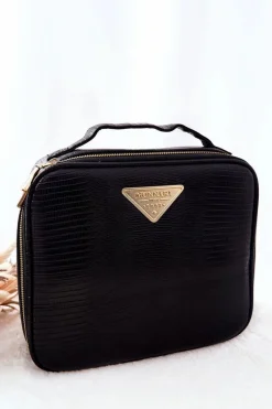 Clearance Monnari Duża Kosmetyczka CSM0040-M20 Czarna