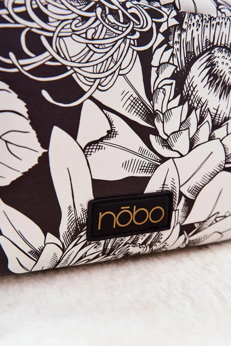 Clearance Duża Kosmetyczka Kwiaty L0040-CM00 Czarna Damskie Kosmetyczki Damskie