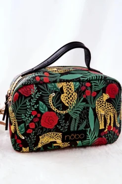 Sale Nobo Duża Kosmetyczka Leopard L0040-CM08 Czarna