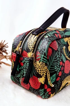 Sale Nobo Duża Kosmetyczka Leopard L0040-CM08 Czarna