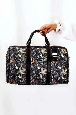 Hot Duża Torba Podróżna M3150-CM13 Zwierzęta Granatowa Torby Podróżne|Torby Sportowe