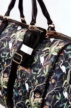 Hot Duża Torba Podróżna M3150-CM13 Zwierzęta Granatowa Torby Podróżne|Torby Sportowe