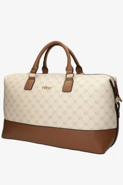 Torby Podróżne|Torby Sportowe></noscript>Nobo Duża Torba Podróżna P1250-CM00 Beżowo-Brązowa