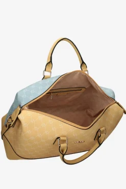 Outlet Duża Torba Podróżna P1250-CM02 Żółto-Niebieska Torby Podróżne|Torby Sportowe