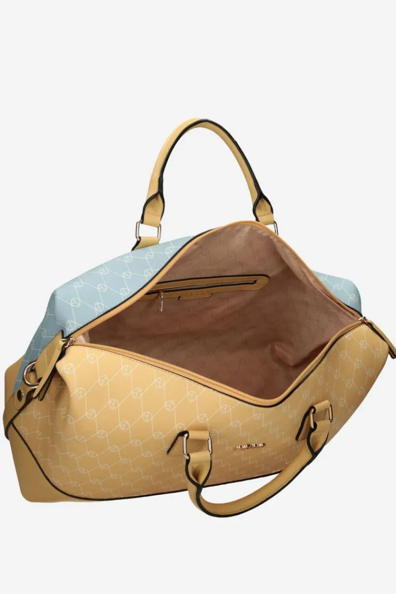 Outlet Duża Torba Podróżna P1250-CM02 Żółto-Niebieska Torby Podróżne|Torby Sportowe