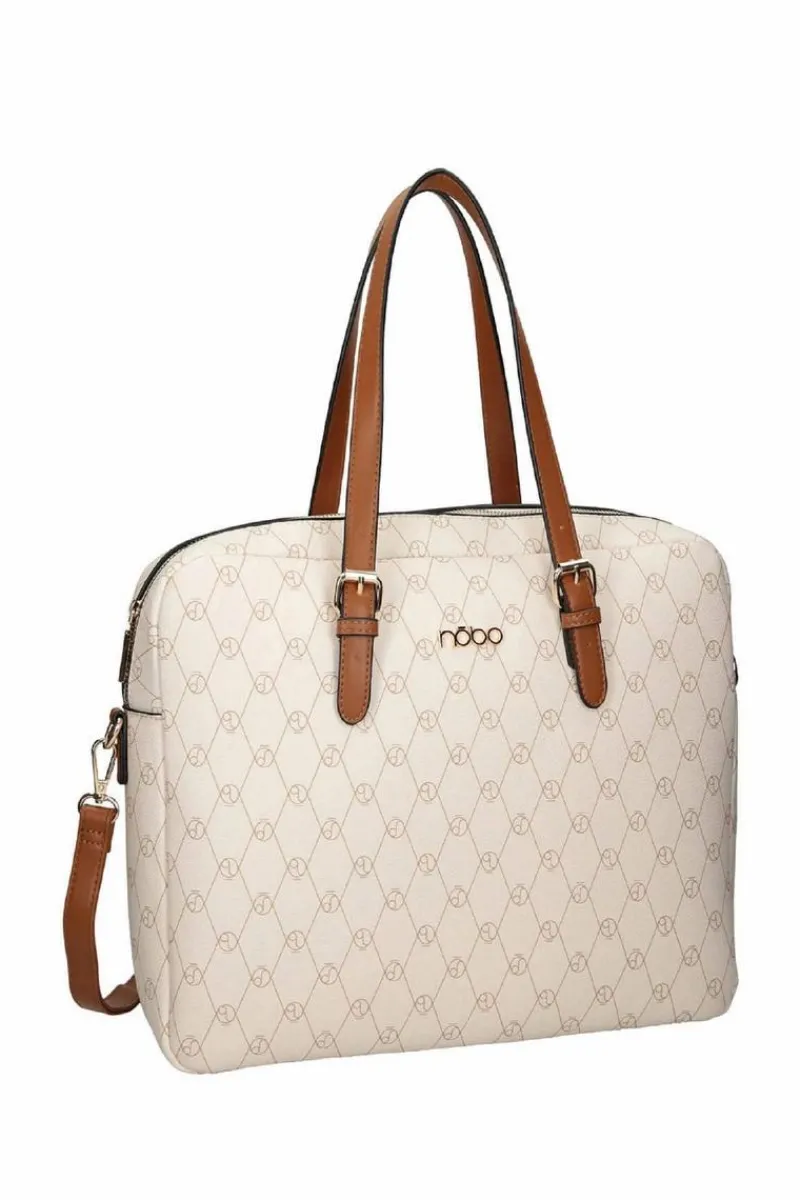 Nobo Duża Torebka M0420-CM00 Jasnobeżowa