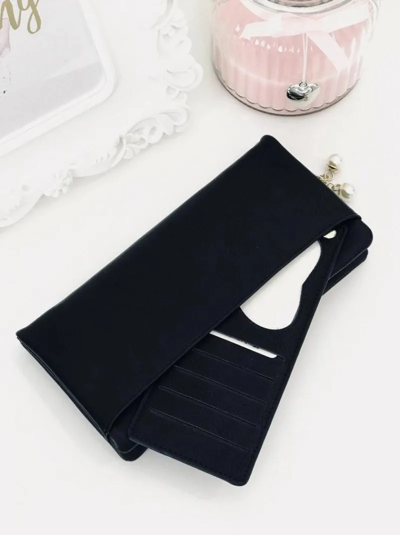 Sale Duży Damski Czarny Portfel Portfele