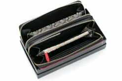 Duży Damski Czerwony Lakierowany Portfel Portfele