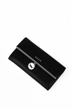 Boto Duży Damski Portfel Z Emblematem Czarny Mailin