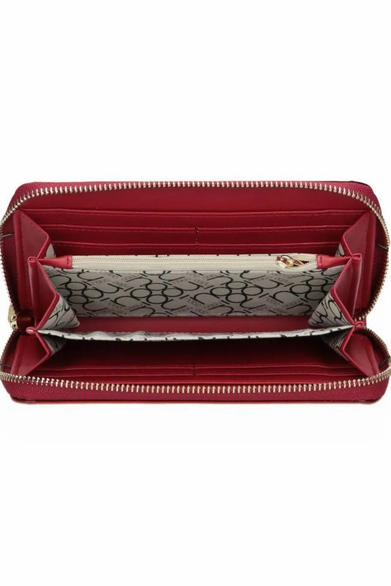Online Duży Portfel Damski NPUR-F0080-C005 Czerwony Portfele