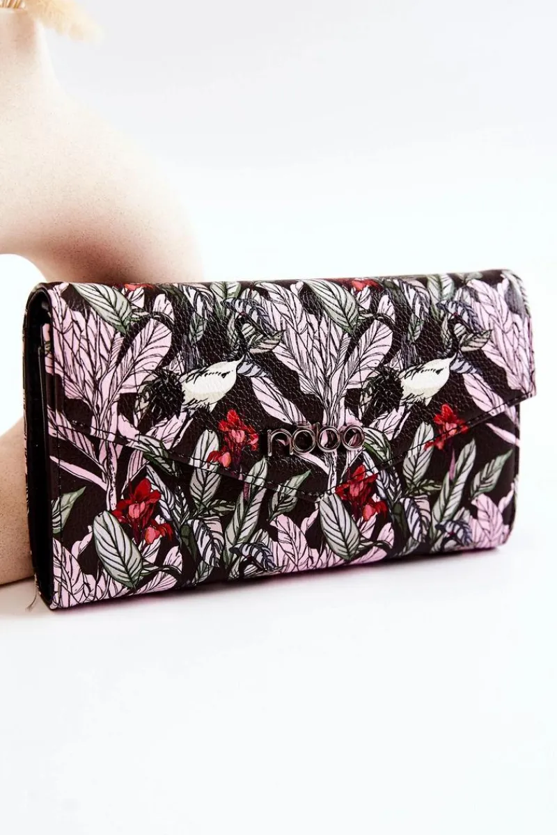 Hot Duży Portfel Skórzany M0240-CM20 Czarny Portfele