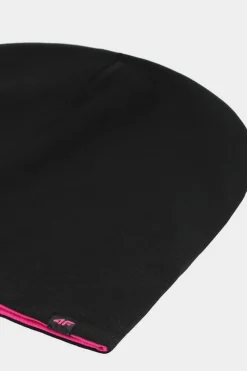 Online Dwustronna Czapka Dziecięca Beanie JWAW24ACAPU449-55S Fuksja Okrycia Głowy