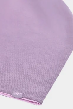 New 4F Dwustronna Czapka Dziecięca Beanie JWAW24ACAPU449-54S Różowa