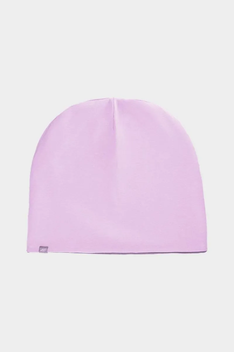 New 4F Dwustronna Czapka Dziecięca Beanie JWAW24ACAPU449-54S Różowa