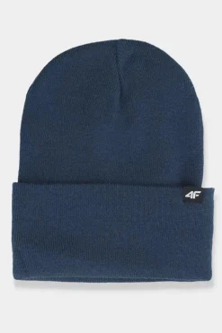 New 4F Dwuwarstwowa Czapka Zimowa Męska AW23ACAPM316-31S Granatowa