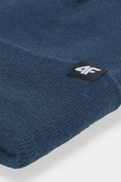 New 4F Dwuwarstwowa Czapka Zimowa Męska AW23ACAPM316-31S Granatowa