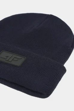 Okrycia Głowy>4F Dziecięca Czapka Zimowa JWAW24ACAPU446-31S Granatowa