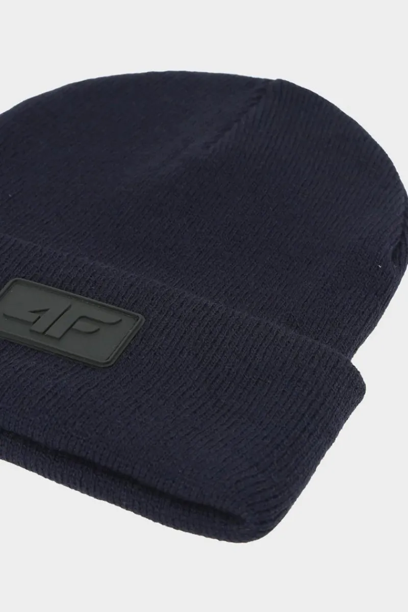 Okrycia Głowy>4F Dziecięca Czapka Zimowa JWAW24ACAPU446-31S Granatowa