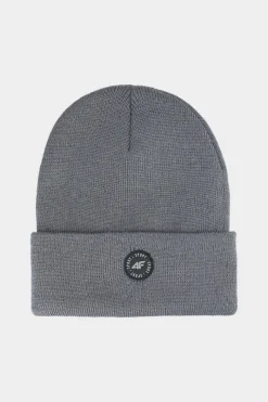 Okrycia Głowy>4F Dziecięca Czapka Zimowa JWAW24ACAPU444-23S Ciemnoszara Szary