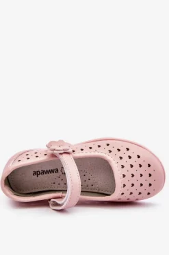 Online Dziecięce Ażurowe Balerinki Różowe Lenna Dzieci Balerinki Dziecięce