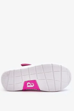 New Dziecięce Baleriny Na Rzep W Print Granatowo-Różowe Selah Dzieci Balerinki Dziecięce