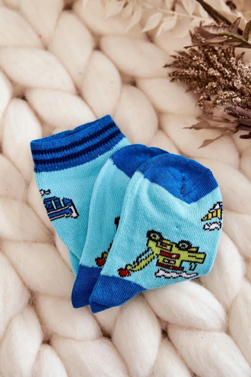 Online Dziecięce Bawełniane Skarpetki Z Wzorami 5-Pak Multikolor Skarpetki|Skarpetki