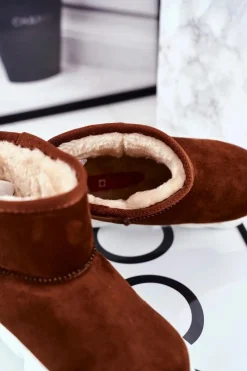 Online Big Star Shoes Dziecięce Botki Big Star Śniegowce Camel GG374086