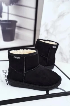 Chłopięce|Dziewczęce>Big Star Shoes Dziecięce Botki Big Star Śniegowce Czarne GG374081
