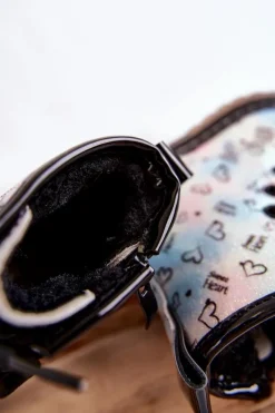 Dziewczęce></noscript>Boto Dziecięce Botki Brokatowe We Wzory Wielokolorowe Reggie