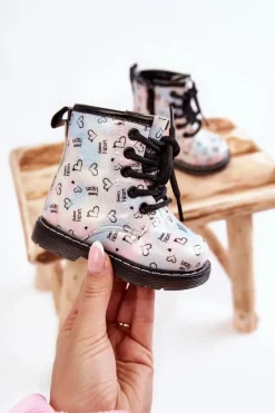 Dziewczęce></noscript>Boto Dziecięce Botki Brokatowe We Wzory Wielokolorowe Reggie