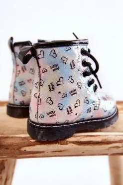 Dziewczęce></noscript>Boto Dziecięce Botki Brokatowe We Wzory Wielokolorowe Reggie