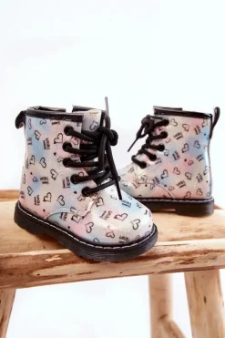 Dziewczęce></noscript>Boto Dziecięce Botki Brokatowe We Wzory Wielokolorowe Reggie