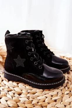 Chłopięce|Dziewczęce>Buty damskie Vinceza Dziecięce Botki Czarne Gander