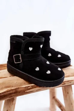 Dziewczęce|Dziewczęce>Big Star Shoes Dziecięce Botki Śniegowce Big Star KK374243 Czarne Czarny