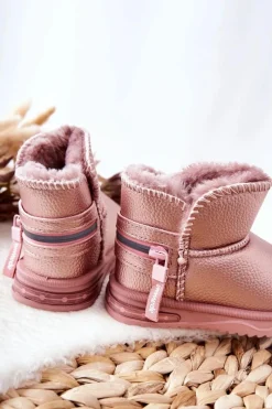 Best Boto Dziecięce Botki Śniegowce Różowe Frosty